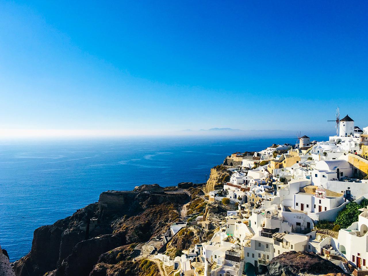 A Panoramic view of Oia