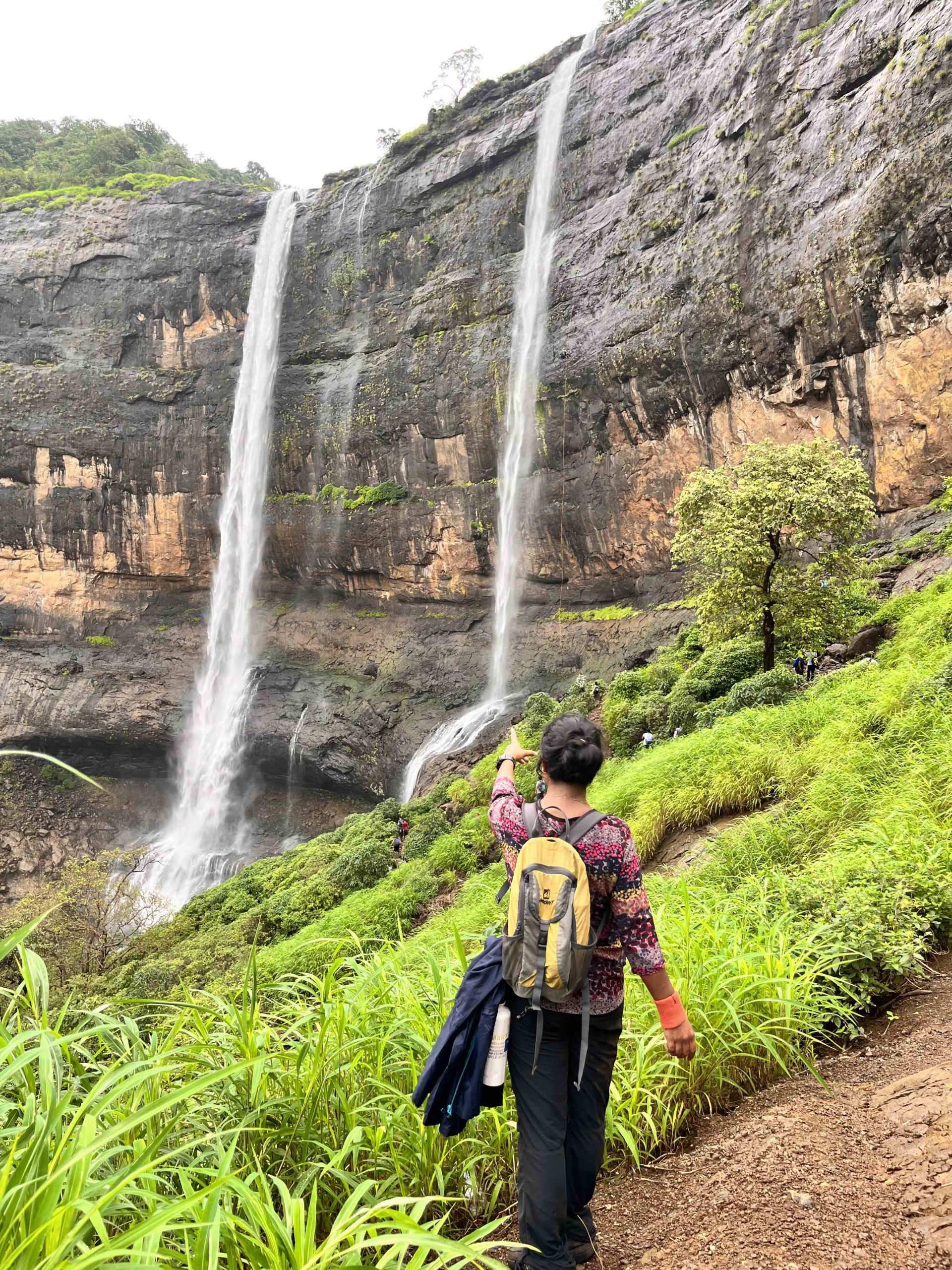 First view of the Kataldhar Waterfall